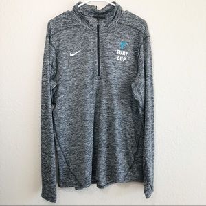 Nike Dri Fit Grey Half Zip - Heather Element Top